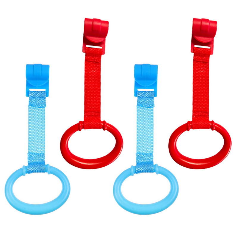 Zip laços coloridos para crianças e bebê, 4 pcs, brinquedo tecido, ferramentas de aprendizagem