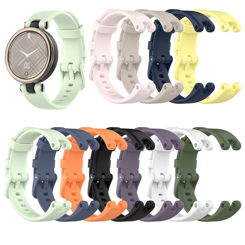 Do Garmin lily Watchband część wymienna inteligentnego zegarka miękkie silikonowe opaska sportowa paski do Garmin lilia bransoletka akcesoria