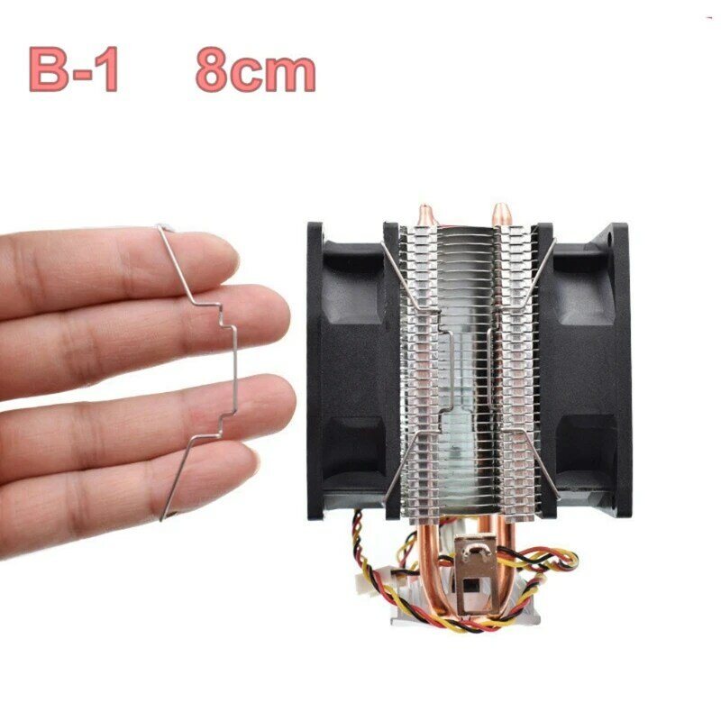 2 pçs dissipar clipe calor braçadeira computador cpu ventilador refrigeração clipes aço inoxidável fio prendedor fivela