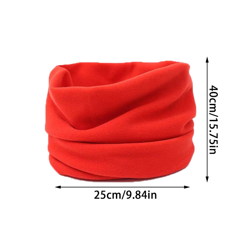 1PC Warm Neck Ring sciarpa invernale fazzoletto da collo in cotone Unisex confortevole morbido elastico antivento