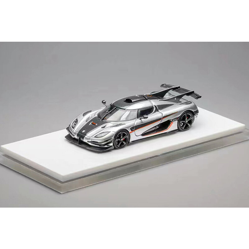 TPC In Stock 1:64 ONE 1 Silver Open Hood Carbon Diecast Diorama Car Model Collection Miniature Carros Toys