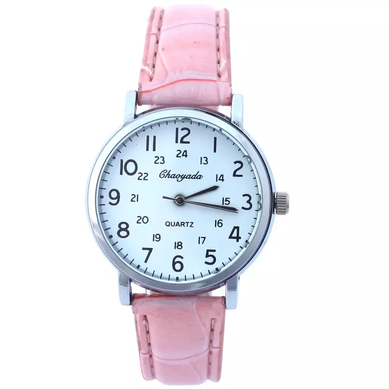 Brand New damska moda Grils zegarek zegarek z paskiem skórzanym moda damska gfity Casual tarcza do zegarka zegarki dla dzieci