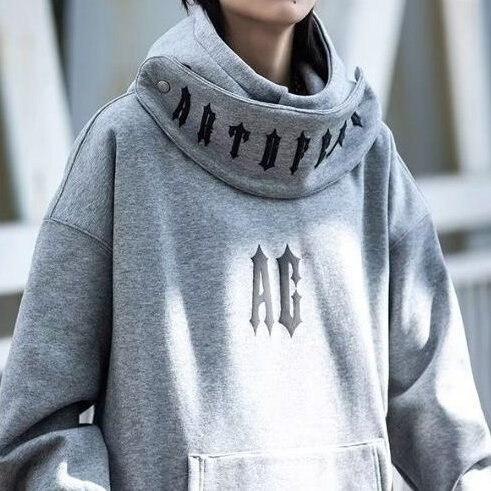 Estilo americano bordado carta zip hoodies mulheres de pelúcia harajuku alta rua oversized streetwear feminino 2023 inverno y2k roupas