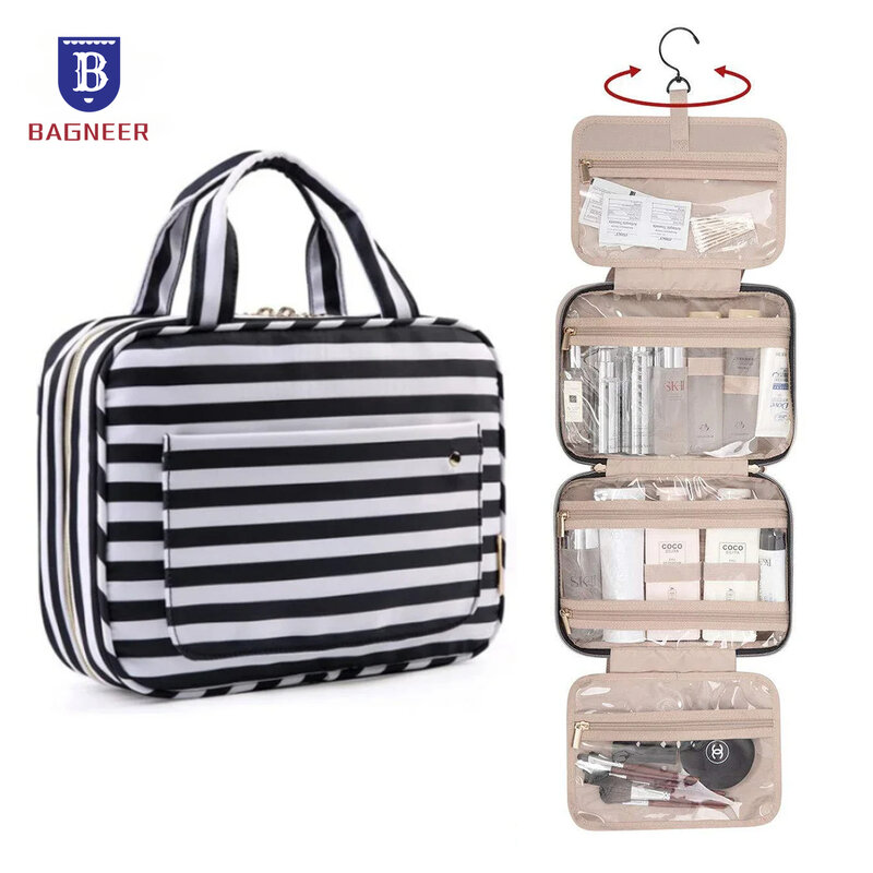 Foldable Travel Organizer Hanging Toiletry Makeup Bag Women Cosmetic Make Up Storage Waterproof Beauty Pouch Men Bathroom Case