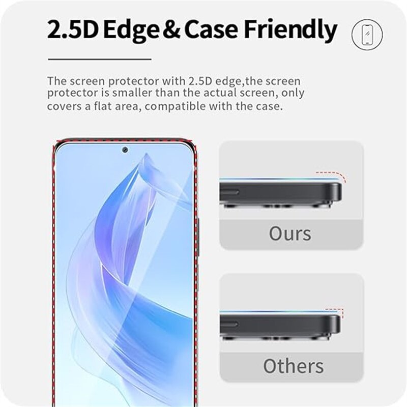 2/4Pcs Screen Protector Glass For Honor 90 Lite Tempered Glass Film