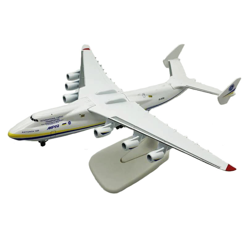 Mriya Diecast Modelo de Avião, Aniov An-225, Liga, Escala 1:400, 20cm