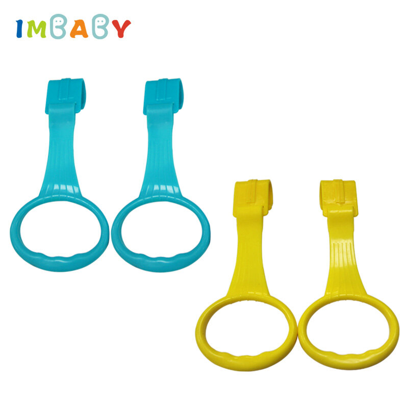 IMBABY 4ชิ้น/ล็อตดึงแหวนสำหรับ Playpen เปลเด็กตะขอทั่วไปใช้ตะขอเตียง Hooks แขวนแหวนช่วยเด็กอุปกรณ์เสริม