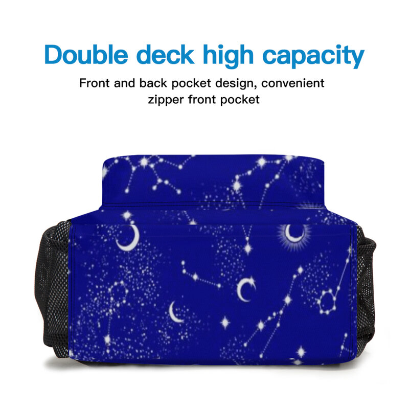 Space Galaxy Constellation Print Mochila, Kindergarten Schoolbag para crianças, Children School Bag