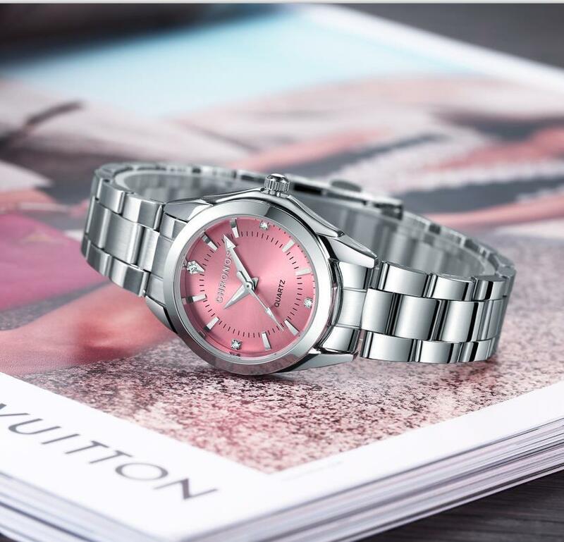 Модные женские кварцевые часы 30 мм чехол VH31 с термообработкой рук