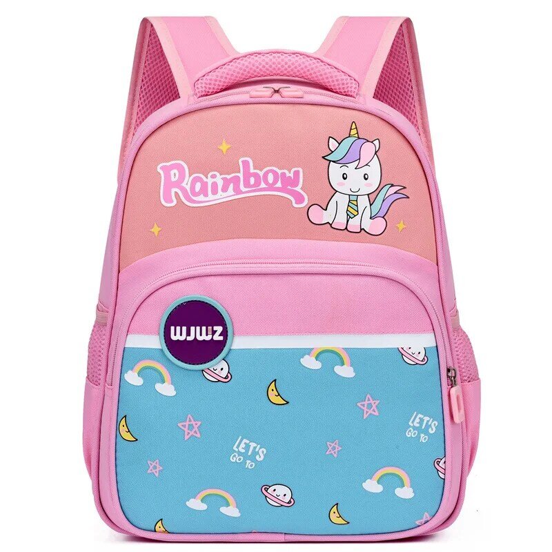 Plecak dla dzieci 2023 moda kreskówka jednorożec oddychające torby dla chłopców i dziewcząt, małe plecaki redukcji obciążenia przedszkola