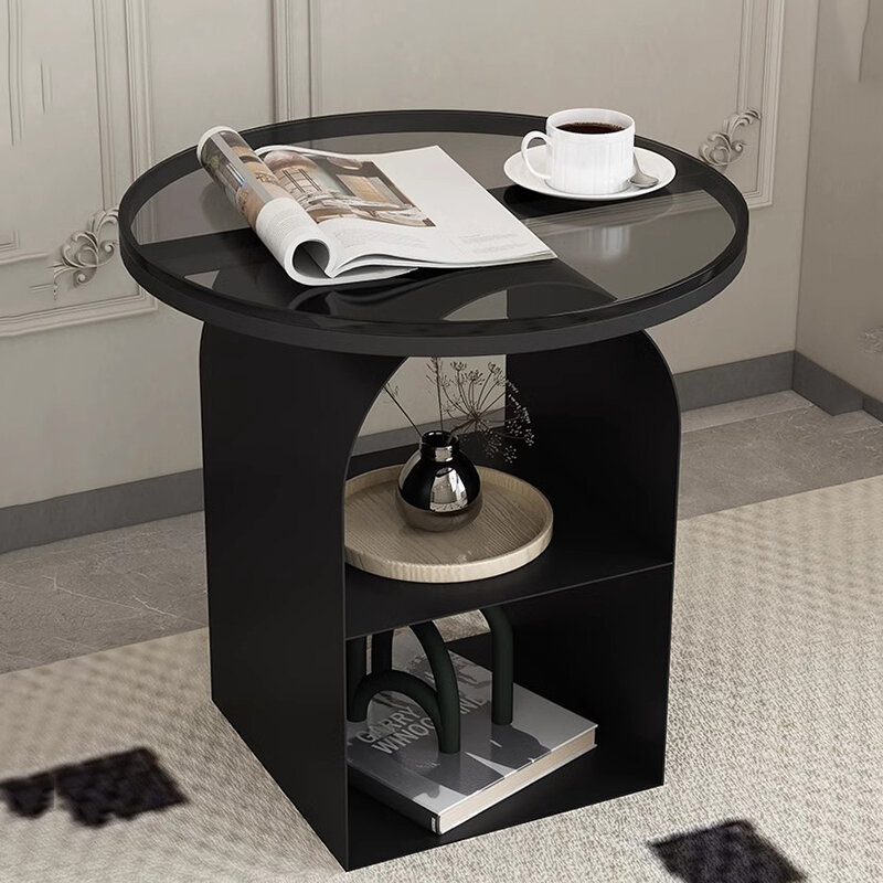Okrągły luksusowy stolik na kawę salon nowoczesne do przechowywania do domu, do kawy stół salon Nordic Tavolino Da Salotto dekoracja