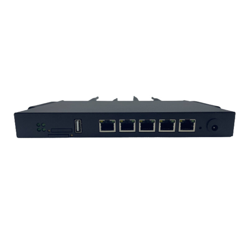 1800Mbps WIFI6 Gigabit Router 4G 5G RJ11พอร์ต Dual Band 5G อุตสาหกรรม Router กับซิมการ์ดสล็อต6 * 5dBi เสาอากาศ