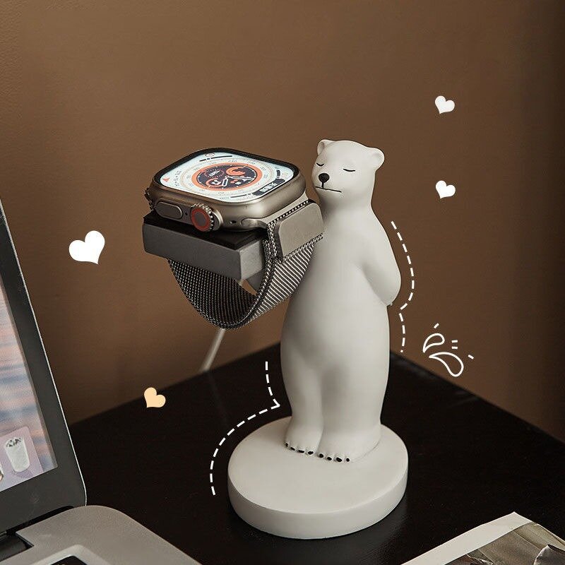 Креативные держатели для часов, подставка с медведем из смолы, персонализированный дисплей, держатель для наручных часов, органайзер для хранения, аксессуары для часов Apple