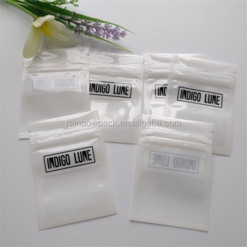 Customized productCustom Printed Zip lock Earring Bracelet Packaging Zipper Bag Small Plastic Jewelry Flat Pouches