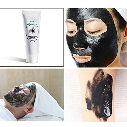 Gel de crema de cáscara de carbono para rejuvenecimiento de la piel, muñeca negra, limpieza profunda de la piel Facial con Gel de carbón Nano activado, 80ML