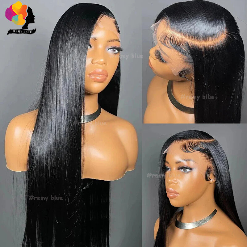 30 Inch Straight Lace Frontal Wigs 13x4 HD Transparent Lace Front Human Hair Wig Peruvian Remy Natural Human Hair Wigs For Women