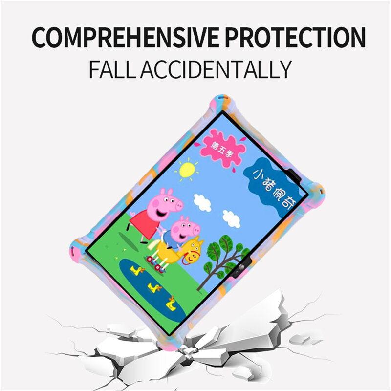 Soft Silicone Shockproof Tablet Stand Shell protetora, capa para crianças, Teclast P25T, 10.1 ", Novo