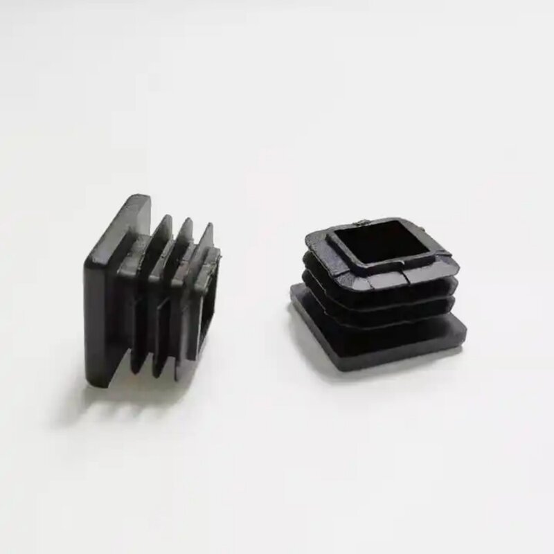 Rosca quadrada Plug tubo de plástico, rosca Plug furo, Rosca Material PE, preto, 13x 13mm