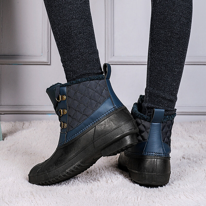 STRONGSHEN obuwie zimowe moda na co dzień krótkie buty damskie kaczki polowanie buty wodoodporne Sandproof ciepłe buty