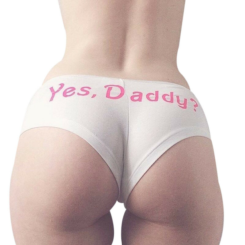 Woman Thong Sexy Yes Daddy Women Panties Seamless G String Tanga Brasilera Mujer Thongs Minikini T-back Lingerie Plus Size