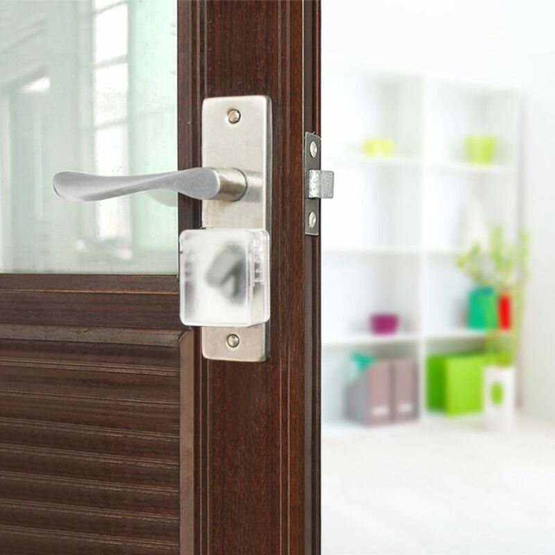 Detachable Reusable Protection Locks Baby Safe Protective Anti-lock Protection Cover Security Lock Door Handle Lock Anti-open