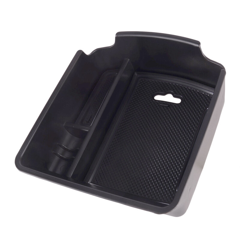 Caja de almacenamiento para reposabrazos central de coche, bandeja organizadora, color negro, compatible con Kia Seltos Sport + gt-line 2019, 2020, 2021, 2022, 2023, versión AU
