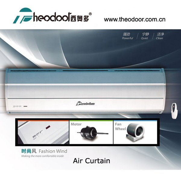 Porta comercial personalizada Air Curtain, fluxo cruzado, certificação do CE