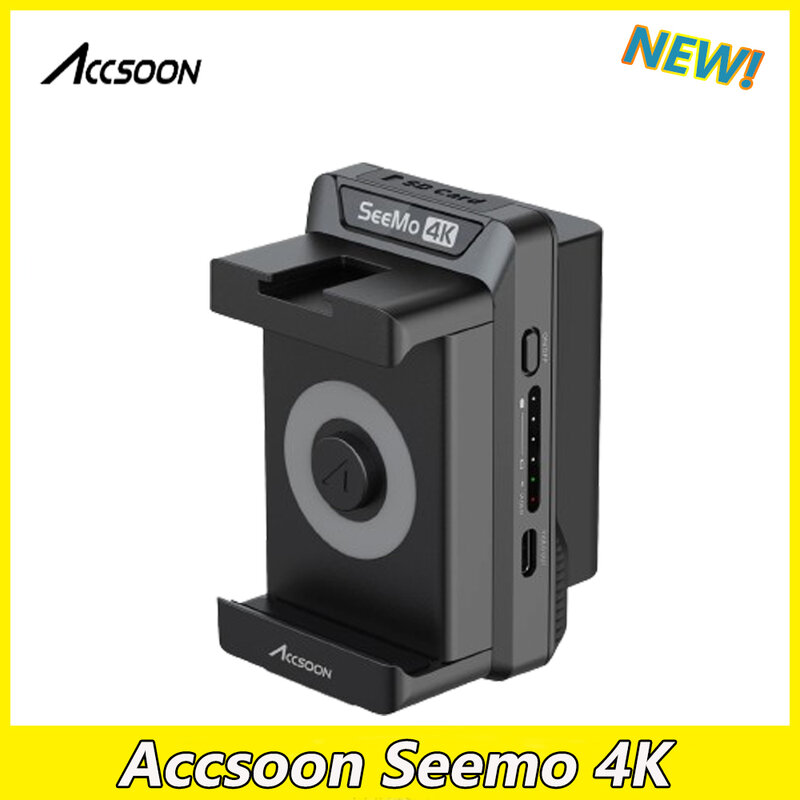 Accsoon mulus pembaca kartu SD 4K, pembaca kartu SD iPhone ipad pengisian daya H.264 rekaman berbagi Video Live Streaming Capture HDMI ke IOS Monitor