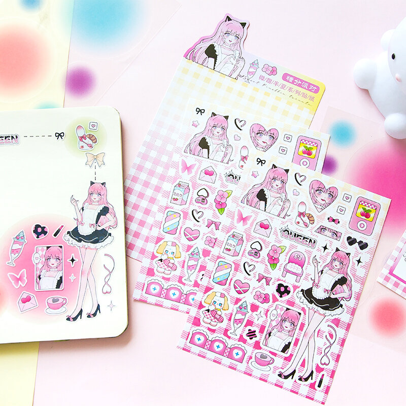 8SETS/LOT Star Sweet Dream series markers photo album decoration art paper sticker