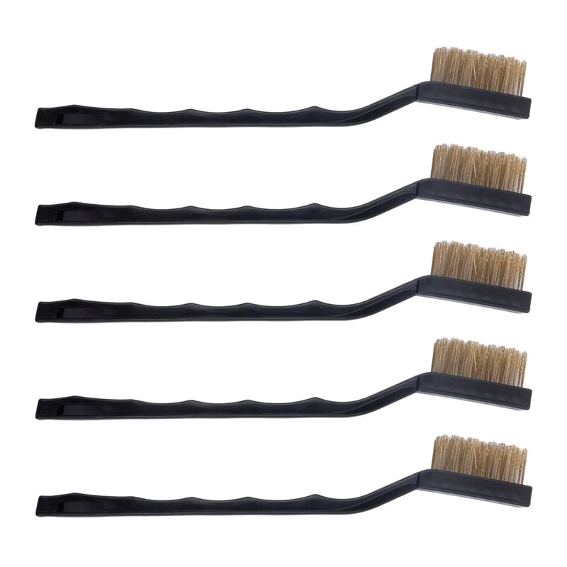 5Pcs Mini Remove Rust Brush Cleaning Polishing Steel Brass Brushes Clean Tools Home Cleaning Paint Rust-Remover Hand Tools
