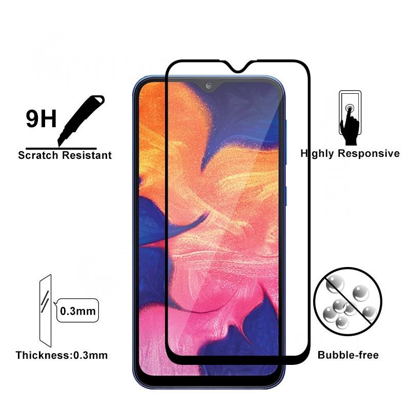 2Pcs Full Protective Glass For Samsung Galaxy A10 A20 A20E A30 A40 A50 A70 Tempered Screen For Samsung M10 M20 M30 M40 Glass