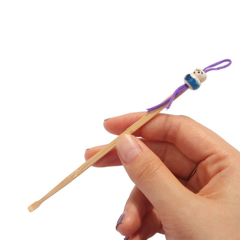 10 Stuks Mini Bamboe Oor Cleaner Tool Handgemaakte Cartoons Schattige Pop Wax Verwijderaar Houten Ear Picks Oorverzorging Gezondheidszorg Tool