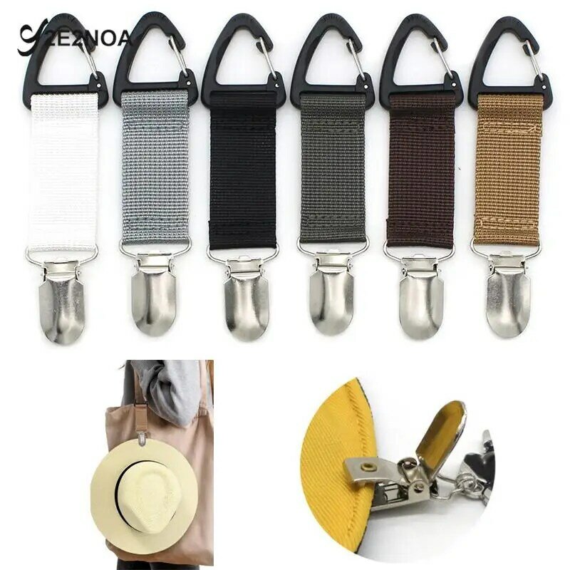 Hat Clip For Travel Small Portable Fabric Clips For Holding On Bag Traveling Hat Clips For Purse Backpack Luggage