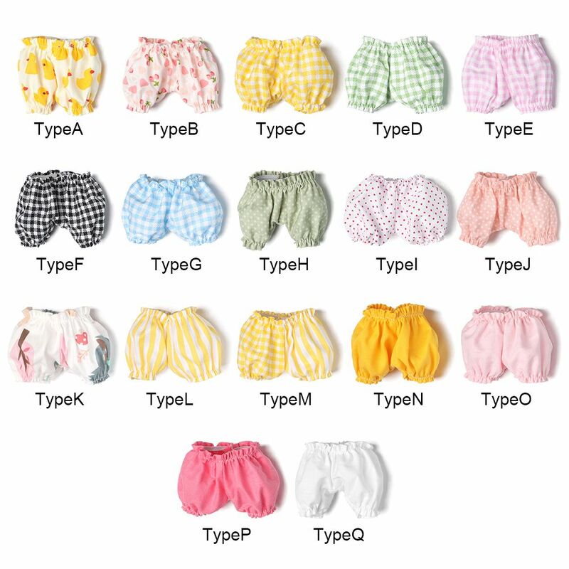 Cute Striped Cotton Doll Underpants Cute Lantern Doll Short Pants For 20cm Doll Clothes Dolls Clothing Collocation Kids Toys