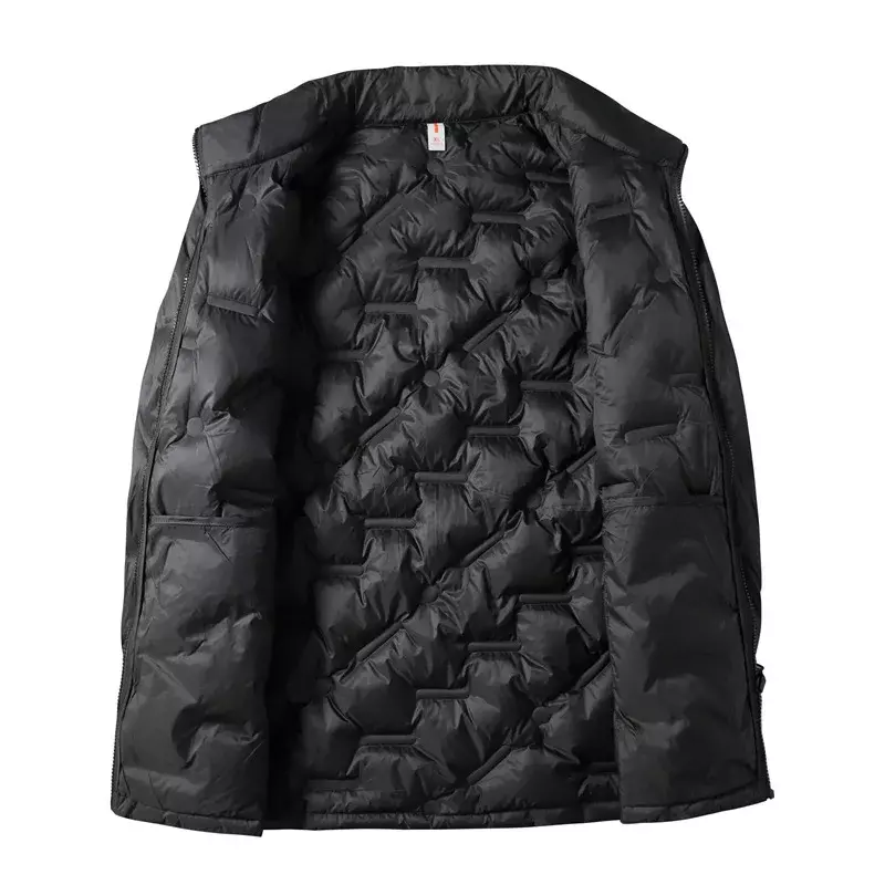Новое поступление, Мужская модная повседневная легкая пуховая куртка со стоячим воротником, Осень-зима, размера плюс XL 2XL3XL4XL5XL 6XL 7XL 8XL