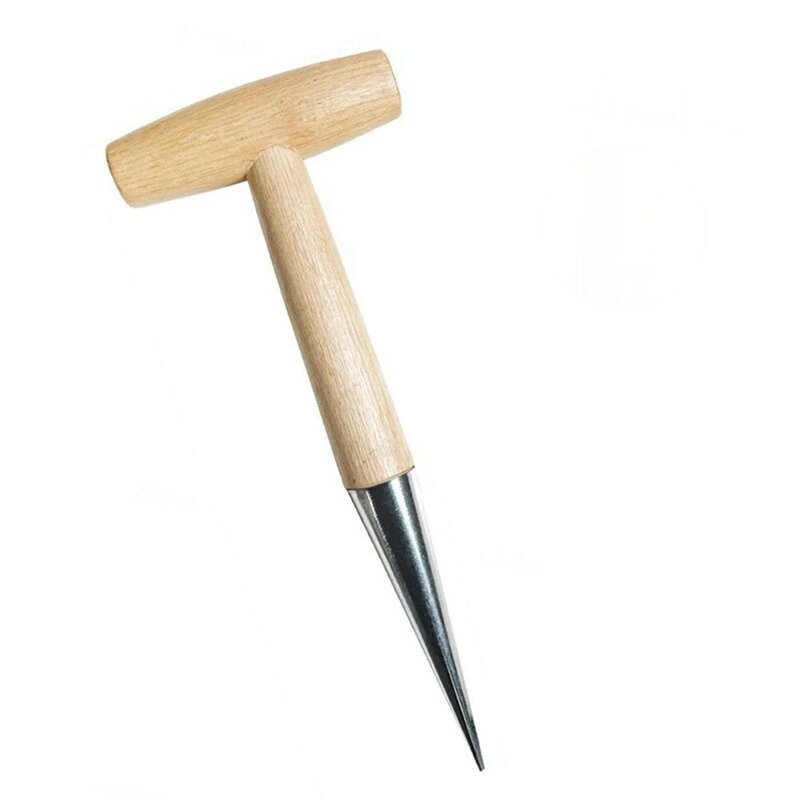Ручной подъемник для домашнего садоводства, инструмент с деревянной ручкой для посадки, ручной подъемник, устройство для пробивки удобрений, пусковые кастрюли для растений