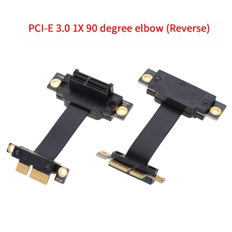 Сверхбыстрый удлинительный кабель PCI-E X1 PCIe3.0, угловой удлинительный кабель 90 градусов, Прямая поставка