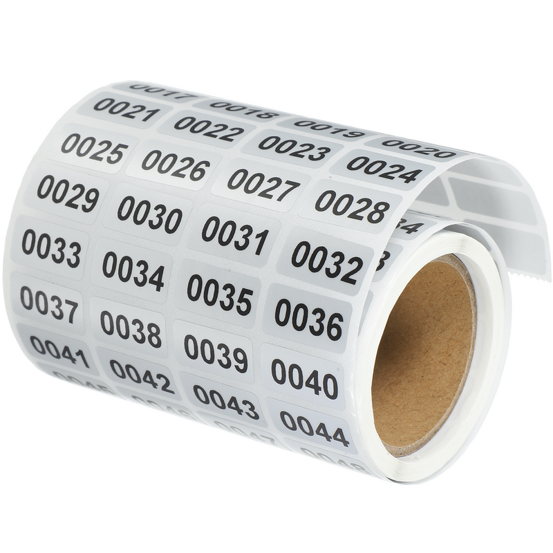 Number 1-2000 Marker Stickers Labels Stickers Rectangular Labels Adhesive Number Decals Convenient Stickers