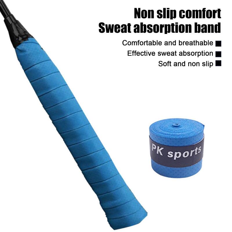 1 pz Tennis Grip Tape Sweatband antiscivolo assorbimento degli urti comode canne da pesca Badminton Training Overgrip accessori