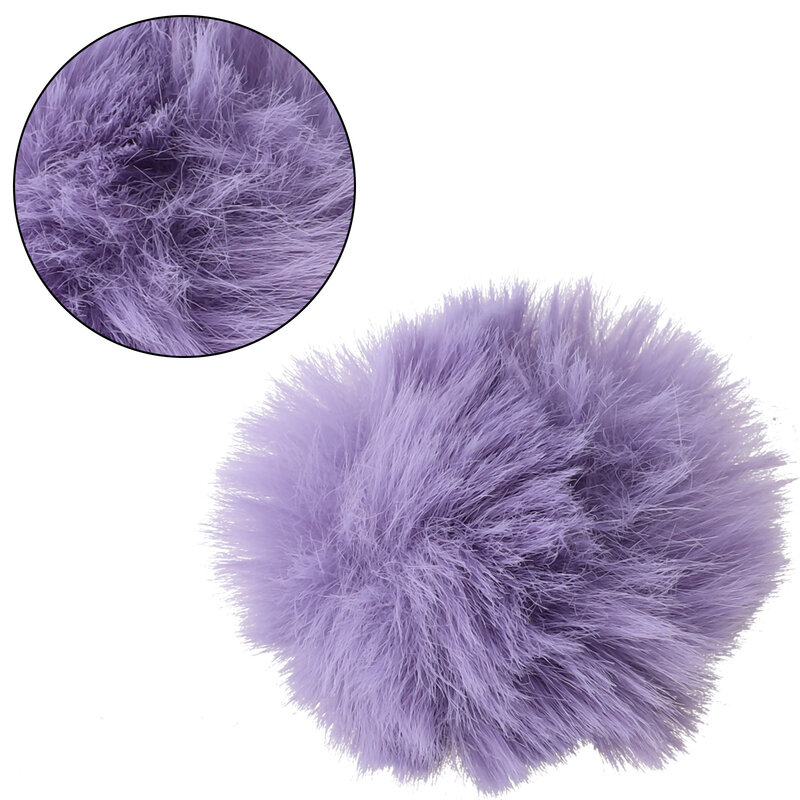Outdoor High Quality Microphone Furry Windscreen Muff Furry Windshield For 5-10mm Most Lapel Microphone Fur Wind Cover