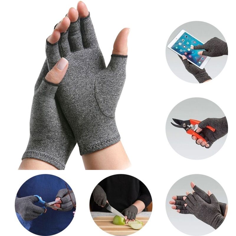 1คู่ถุงมือข้ออักเสบข้อมือปวด Relief มือรั้งถุงมือ Unisex Therapy สายรัดข้อมือถุงมือช่วยจับ