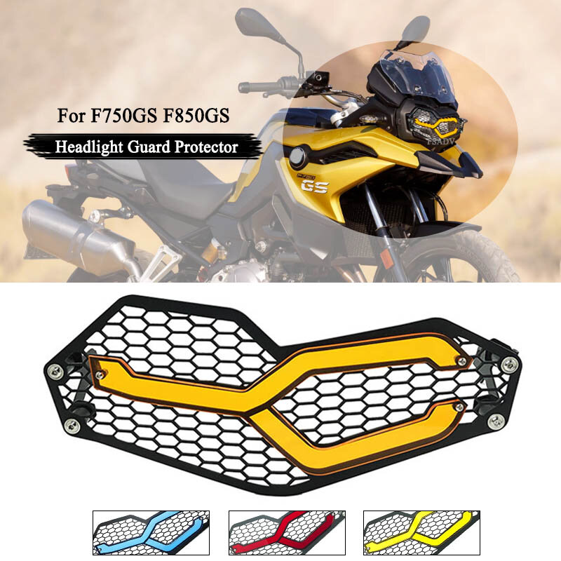 F750GS F850GS Motorcycle Headlight Protector Head Light Guard Cover Grille Fit For BMW F 750GS F850 GS 2018 2019 2020 2021 2022