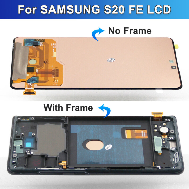 AMOLED do Samsung S20 Fe wyświetlacz LCD SM-G780F G780F/G780G ekran dotykowy do Samsung S20 Fe wymiana wyświetlacza