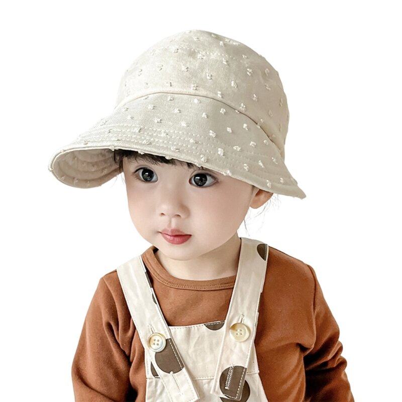 قبعة صياد الشاطئ للسفر للأطفال 2-10T قبعات للحماية من الشمس للأطفال الرضع على شكل ذيل حصان