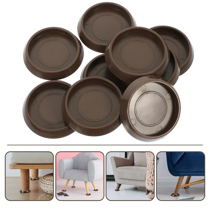 Caster Cups Furniture Coaster Cups Bed Stoppers Anti-Sliding Feet Floor Protector