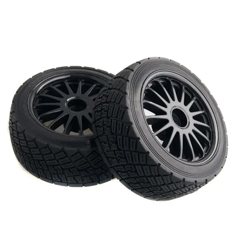 4PCS 2.2 Inch Wheel Rims Hub & 80MM Tires Tyre RC CAR PART RC CAR 1/10 Fit 1:10 HPI WR8 Flux Rally 3.0 110697 94177