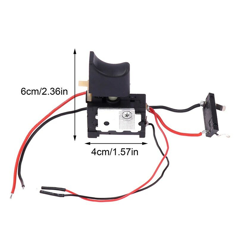 DC7.2-24V Electric Drill Switch Cordless Drill Speed Control Button Trigger Switch With Small Light Power Tool Parts