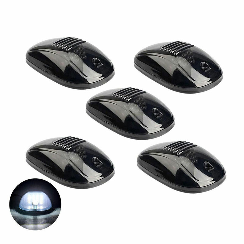 5PCS White/Amber Smoked/Transparent Lens Cab Marker Cab Roof Running Top Marker Marker Lights