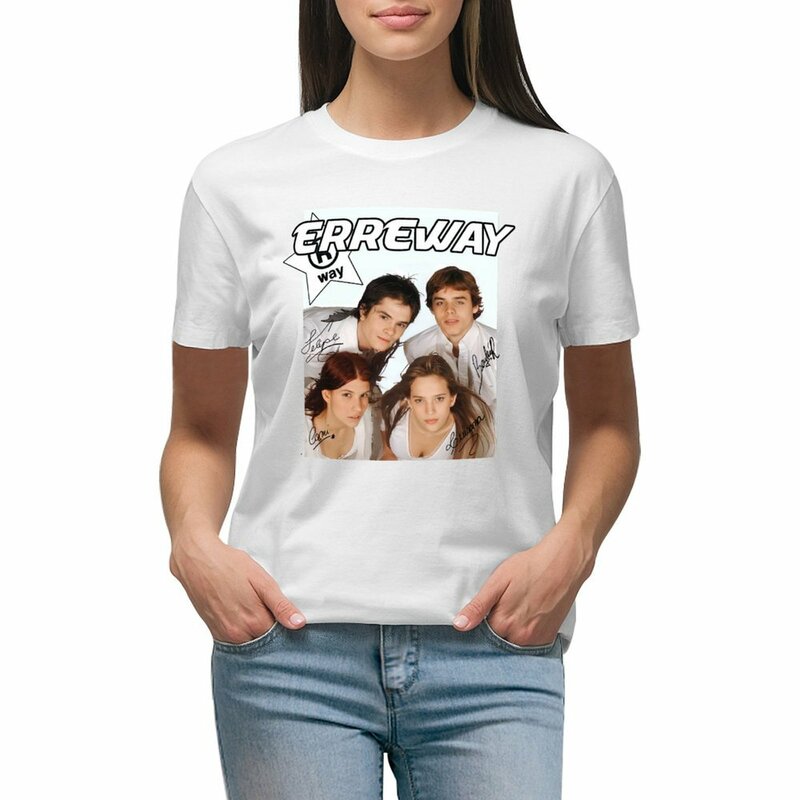 Erreway Poster T-Shirt Dame Kleding Grappige Zomer Blouses Vrouw 2024