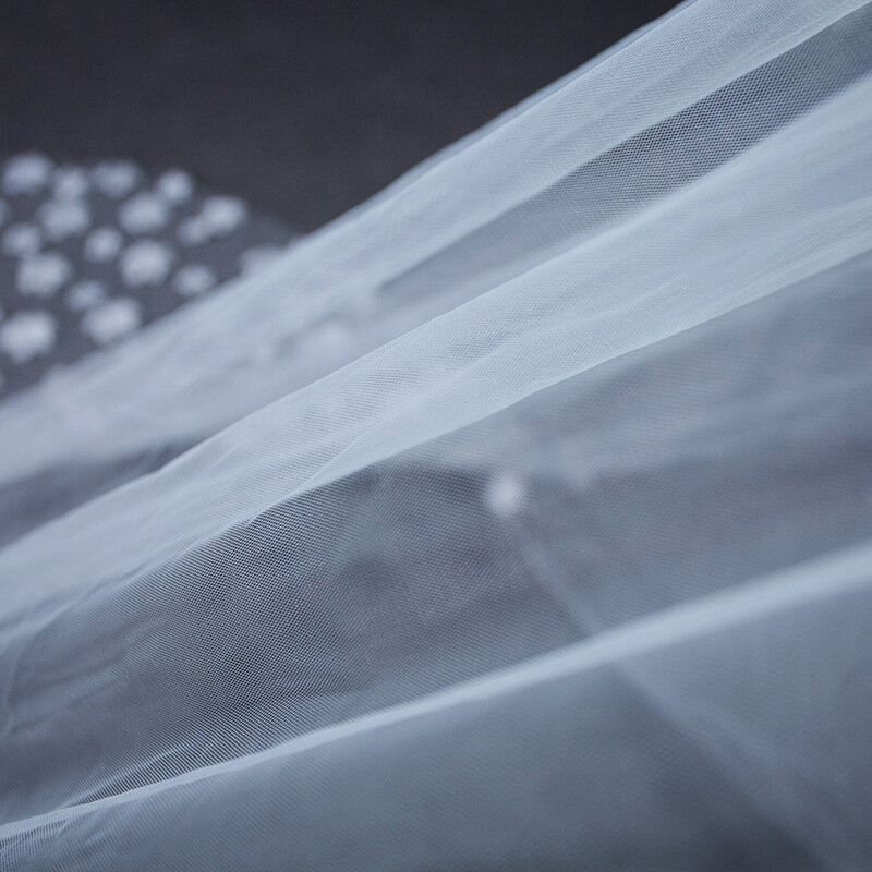 Noiva longo esfregando véu por atacado malha macia estilo trailing em l tamanho vestido de casamento véu de noiva véu véu headdress